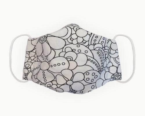 Alternative view of Magic Flower Power (UV reactive cotton)