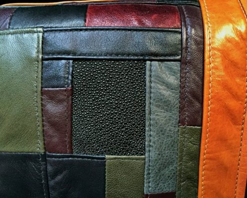 Leather iPad bag with adjustable strap