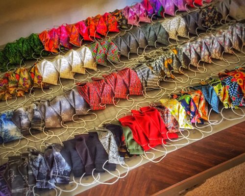 Alternative view of 4 Children Sized Masks, $55