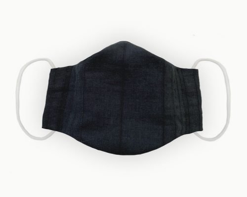 Black Linen With Stripes